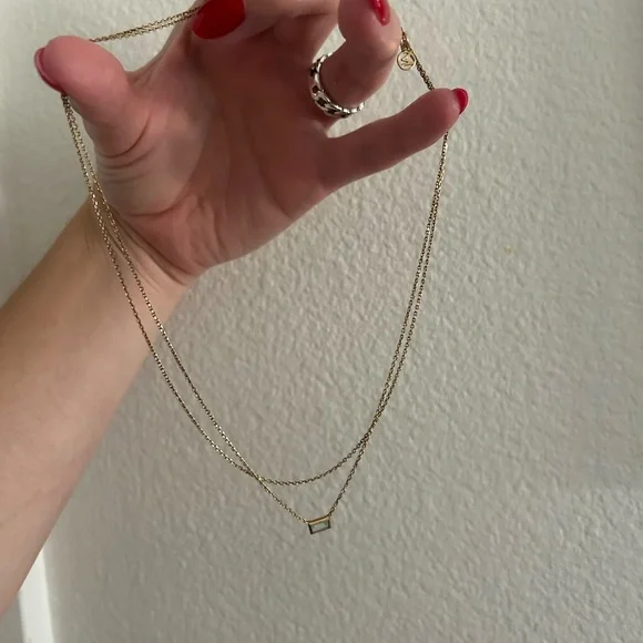 Mejuri Gold Double Layer Necklace - Picture 1 of 2